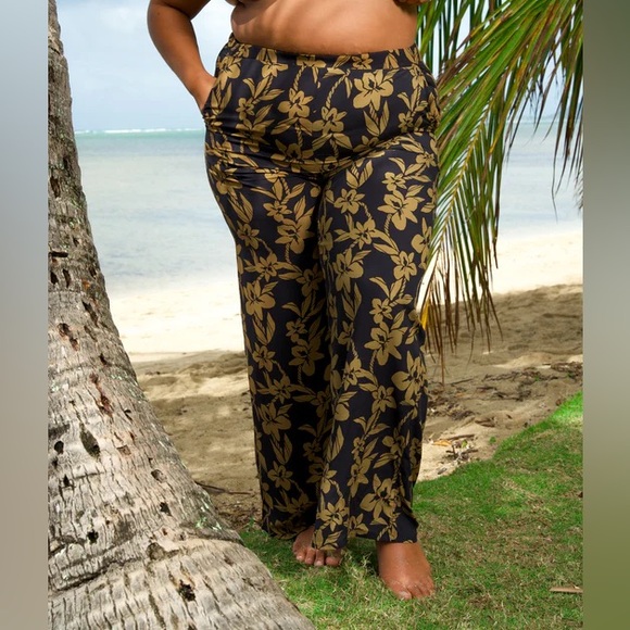 Women’s Lexbreezy Hawaii Hele Palazzo Pant Naupaka Size XL